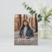 Uitgebreide Taste Editable Color Afstuderen Briefk Briefkaart (Staand voorkant)