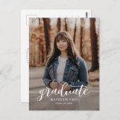 Uitgebreide Taste Editable Color Afstuderen Briefk Briefkaart (Voorkant / Achterkant)