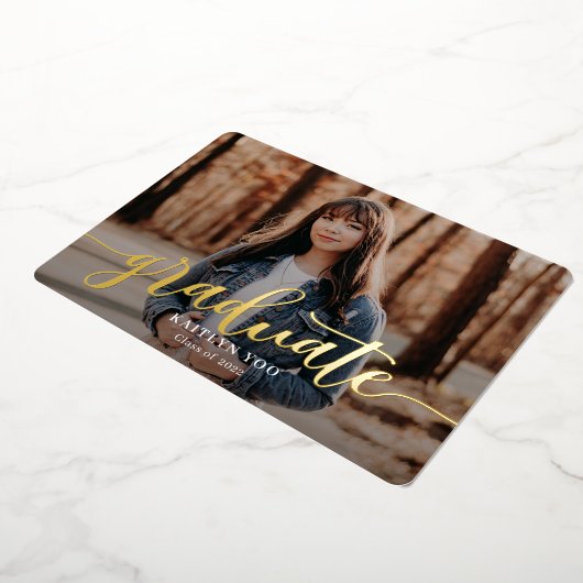 Uitgebreide Taste Folie Afstuderen Uitnodiging (Gedraaid)