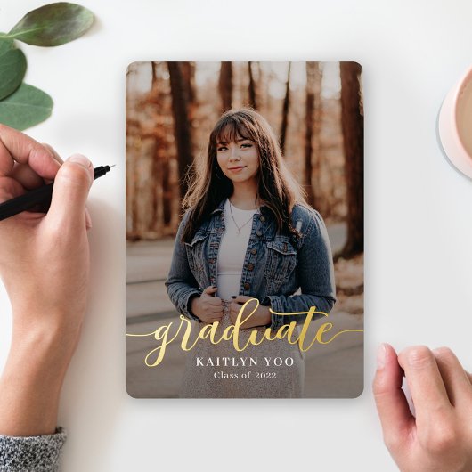 Uitgebreide Taste Folie Afstuderen Uitnodiging