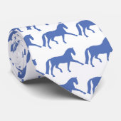 Uitgebreide Trot Dressage Horse (blauw) Stropdas (Opgerold)