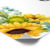 Uitgebreide typografie Floral Laten we teken viere Poster (Hoek)