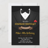 Uitgebreide uitnodiging voor man (Voorkant)