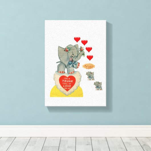 Uitgebreide Valentijnsdag voor afdrukken op Canvas (Insitu (Houten vloer))