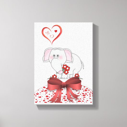 Uitgebreide Valentijnsdag voor afdrukken op Canvas (Voorkant)