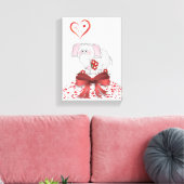 Uitgebreide Valentijnsdag voor afdrukken op Canvas (Insitu (Woonkamer))