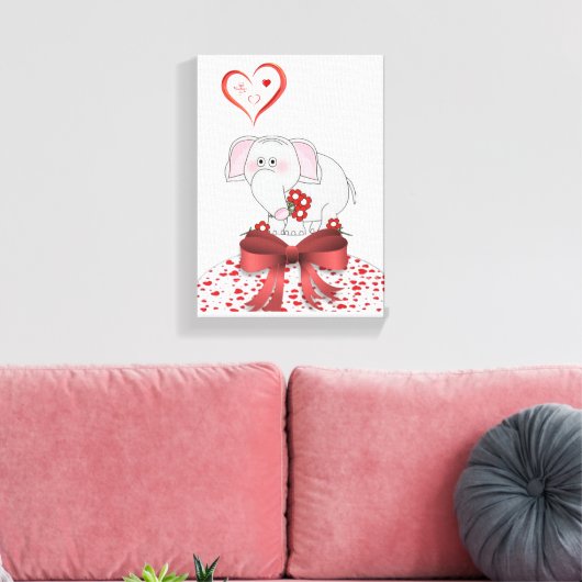 Uitgebreide Valentijnsdag voor afdrukken op Canvas (Insitu (Woonkamer))