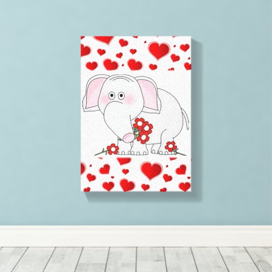 Uitgebreide Valentijnsdag voor afdrukken op Canvas (Insitu (Houten vloer))