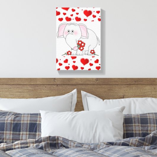 Uitgebreide Valentijnsdag voor afdrukken op Canvas (Insitu (Slaapkamer))