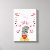 Uitgebreide Valentijnsdag voor afdrukken op Canvas (Voorkant)