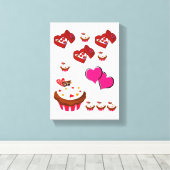 Uitgebreide Valentijnsdag voor het afdrukken van C (Insitu (Houten vloer))