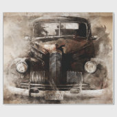 Uitgebreide vuilnisauto cadeaupapier (Vlak)