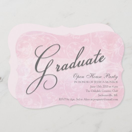 Uitgebreide Waterverf Uitnodigingen van Open House (Voorkant / Achterkant)