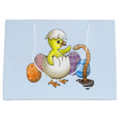 Uitgebroede paaskip groot cadeauzakje (Voorkant)