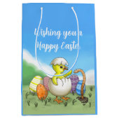 Uitgebroede paaskip medium cadeauzakje (Voorkant)