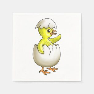 Uitgebroede paaskip servet