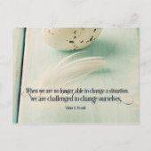 Uitgedaagd om onszelf te veranderen briefkaart (Voorkant)