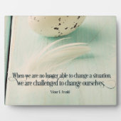 Uitgedaagd om onszelf te veranderen fotoplaat (Voorkant)