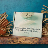 Uitgedaagd om onszelf te veranderen fotoplaat (Zijkant)