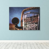 Uitgedoofde klassieke auto canvas afdruk (Insitu (Houten vloer))