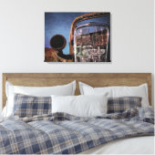 Uitgedoofde klassieke auto canvas afdruk (Insitu (Slaapkamer))