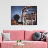 Uitgedoofde klassieke auto canvas afdruk (Insitu (Woonkamer))