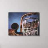 Uitgedoofde klassieke auto canvas afdruk (Voorkant)