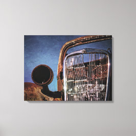 Uitgedoofde klassieke auto canvas afdruk