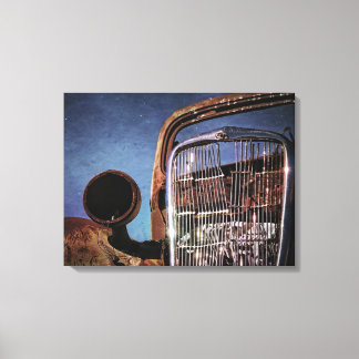 Uitgedoofde klassieke auto canvas afdruk