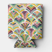 UITGEDOST Kleurrijke Scallop Blikjeskoeler (Voorkant)