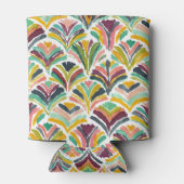 UITGEDOST Kleurrijke Scallop Blikjeskoeler (Achterkant)