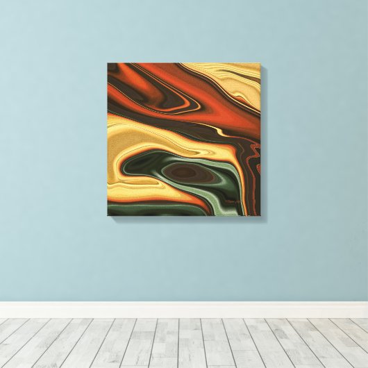 Uitgedroogd Canvas Afdruk (Insitu (Houten vloer))