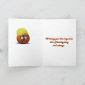 Uitgedrukt in Mini Pumpkin Feestdagen Kaart (Binnen)