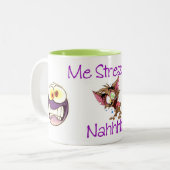 "Uitgedrukt" Tweekleurige Koffiemok (Voorkant links)