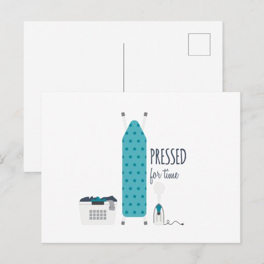 Uitgedrukt voor tijd briefkaart (Voorkant / Achterkant)