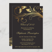 Uitgeefster van de goudzirls van Elegant Kaart (Voorkant / Achterkant)