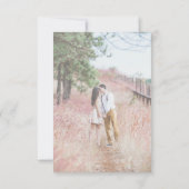 Uitgefade script 2 foto's bewaar de datum trouwkaa save the date (Achterkant)