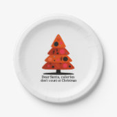 🎄 Uitgefeestmodus: AAN 🍰✨ Papieren Bordje (Voorkant)