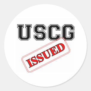 uitgegeven ronde sticker