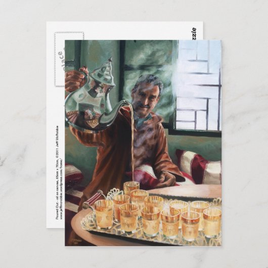 Uitgegoten - briefkaart (Voorkant / Achterkant)