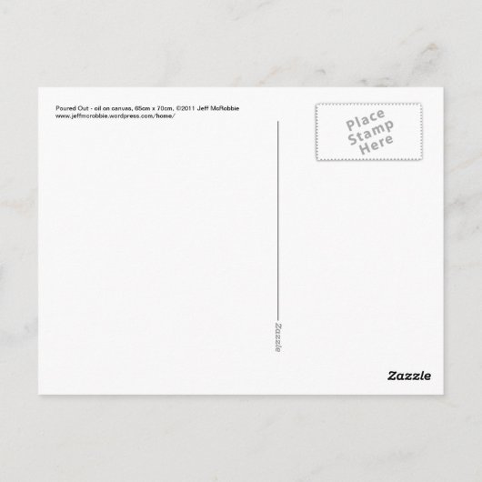 Uitgegoten - briefkaart (Achterkant)