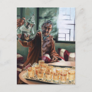 Uitgegoten - briefkaart