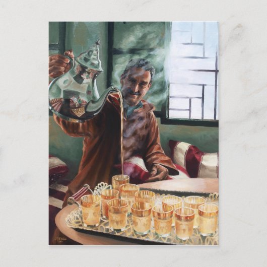 Uitgegoten - briefkaart (Voorkant)