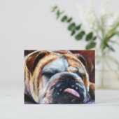 Uitgegraven Briefkaarten (Bulldog) (Staand voorkant)