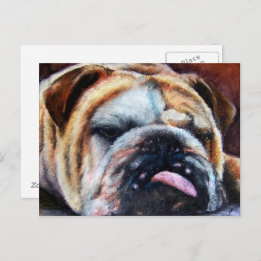 Uitgegraven Briefkaarten (Bulldog) (Voorkant / Achterkant)