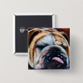 Uitgegraven Button (Bulldog) (Voorkant /achterkant)