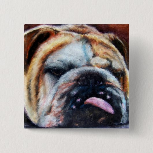 Uitgegraven Button (Bulldog) (Voorkant)