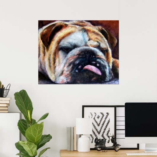 Uitgegraven Prints (Bulldog) (Thuiskantoor)