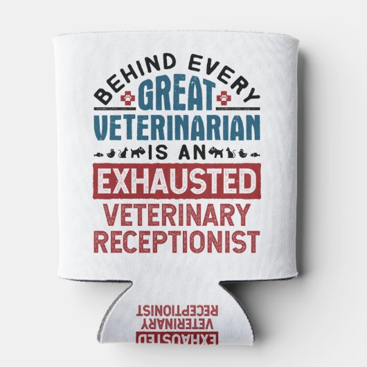 Uitgegraven veterinair receptionist blikjeskoeler (Achterkant)