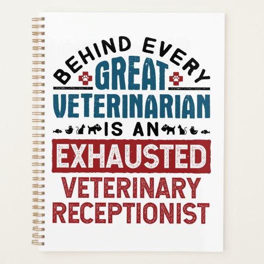 Uitgegraven veterinair receptionist planner (Voorkant)